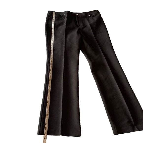 Anne Klein Black Lined Size 10 in Excellent Condition! Leather Pockets. - Picture 5 of 7